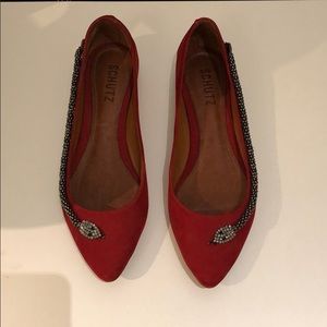 Schutz Red Snake Flat